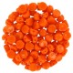 Czech 2-hole Cabochon beads 6mm Opaque Hyacinth